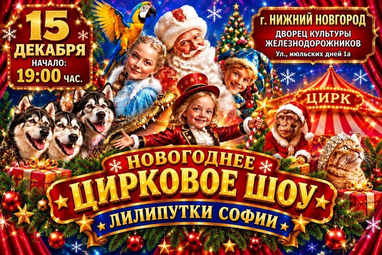 Новогоднее Цирковое шоу в Нижнем Новгороде