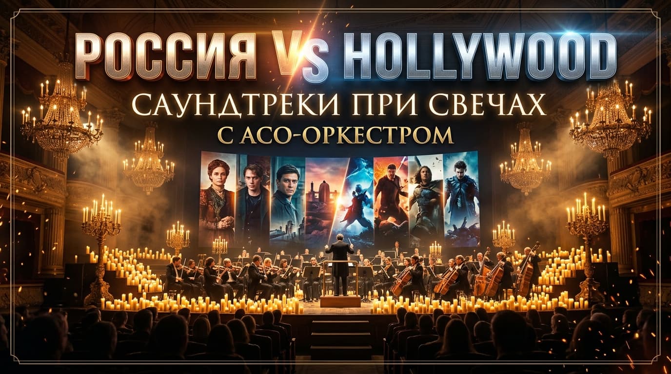 Россия VS Hollywood. Саундтреки при свечах с АСО-оркестром