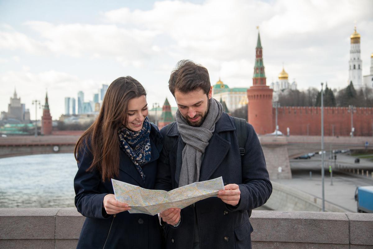 Смотровая площадка во время обзорной экскурсии по Москве