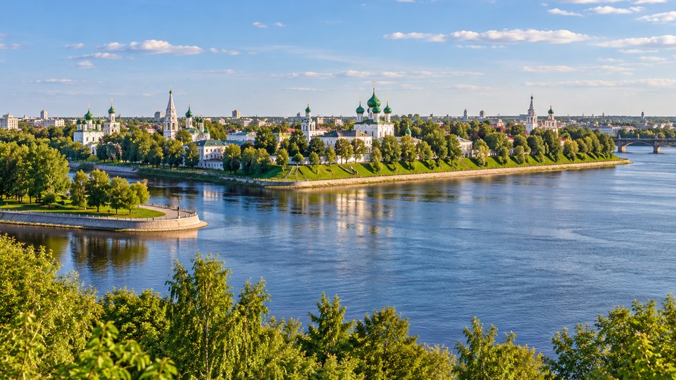 Набережная Которосли в Ярославле